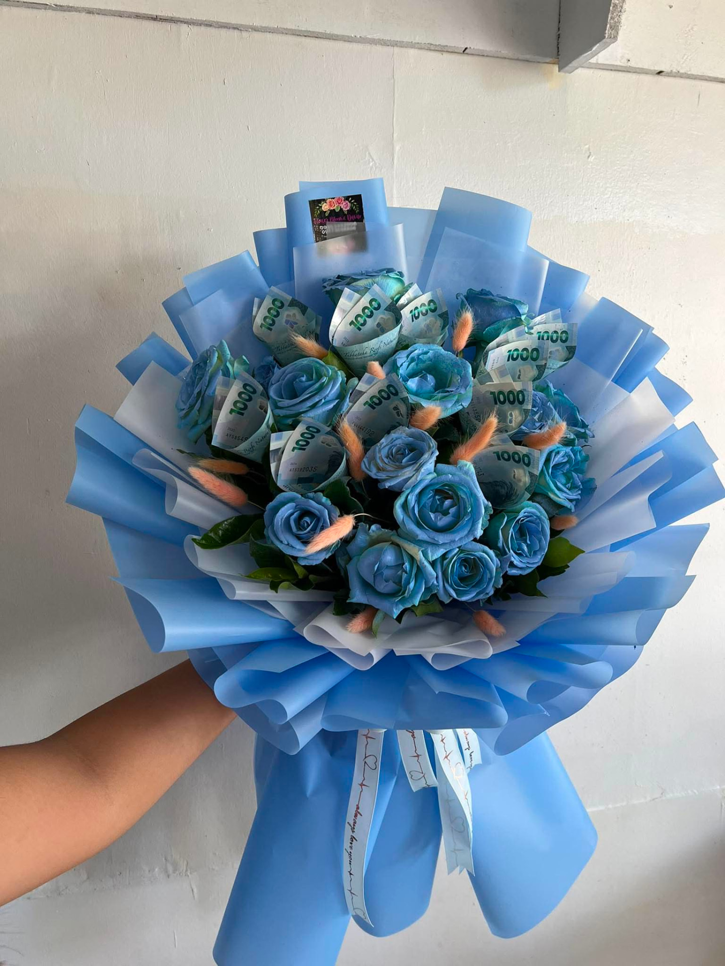 Classic Blue Roses — Design 3