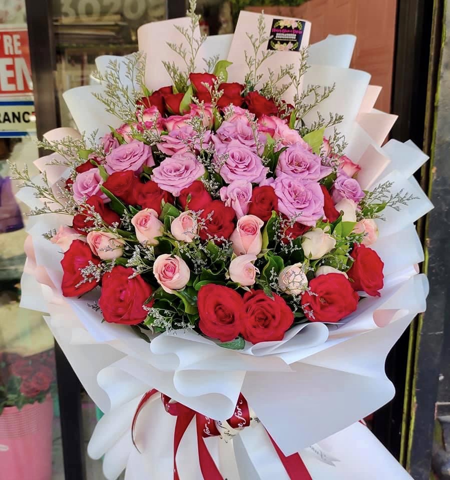 XL bouquet mixed spring flower — Design 7