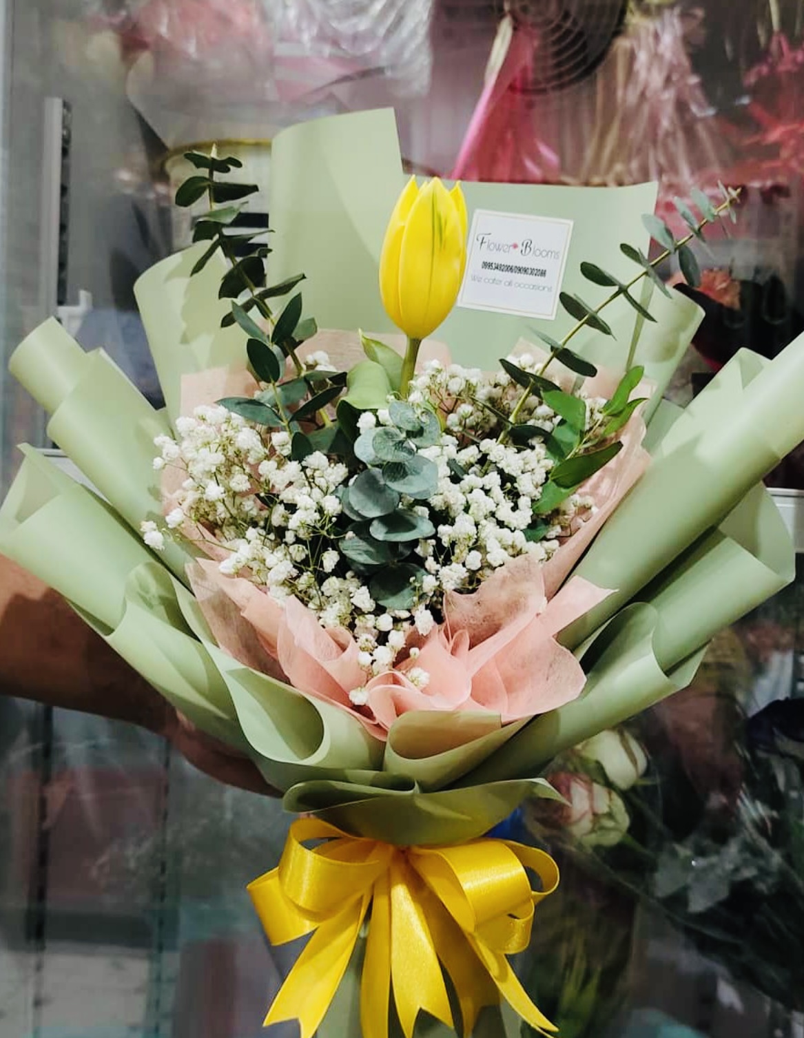 Single tulips Bouquet — Design 3