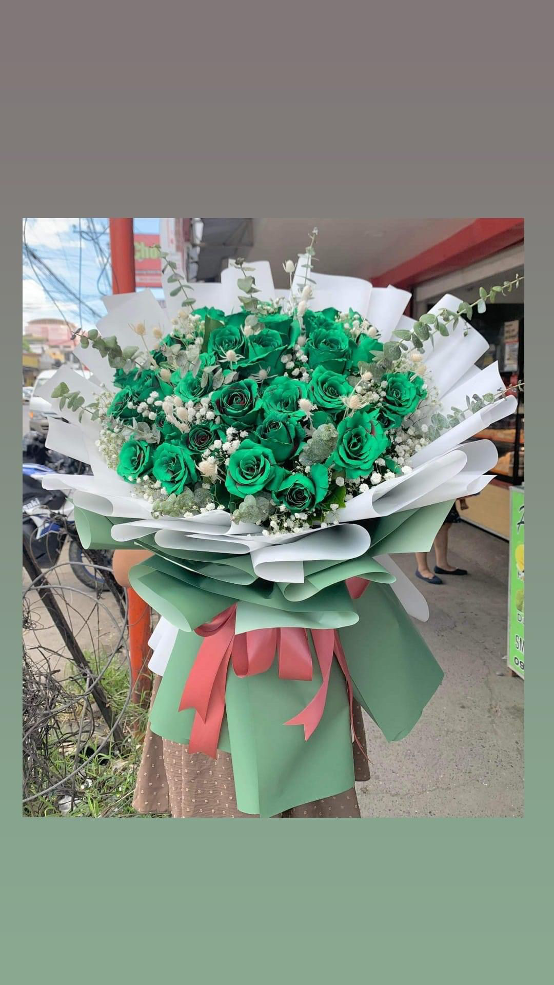 Green flower Bouquet photo 2