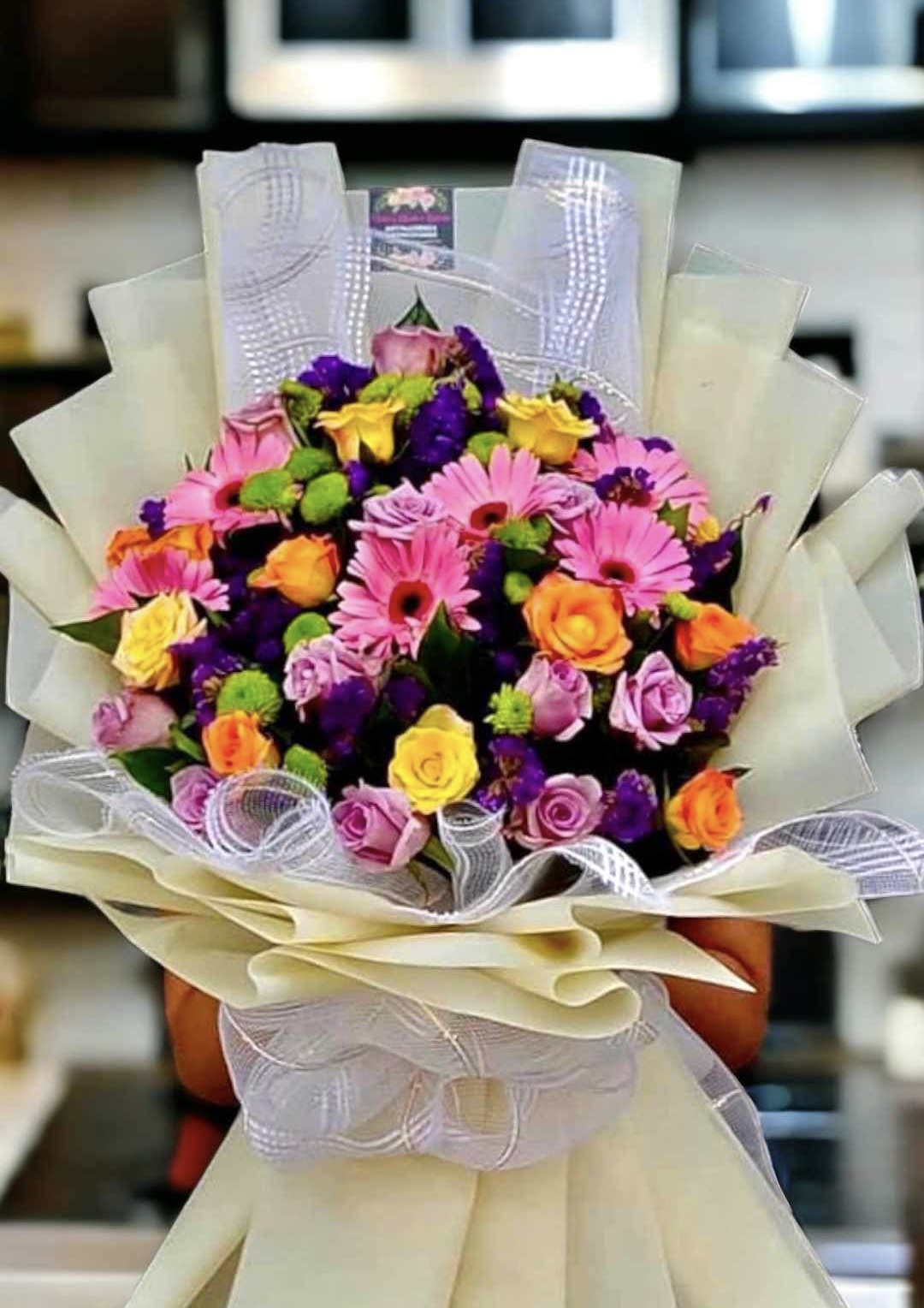 XL bouquet mixed spring flower — Design 6