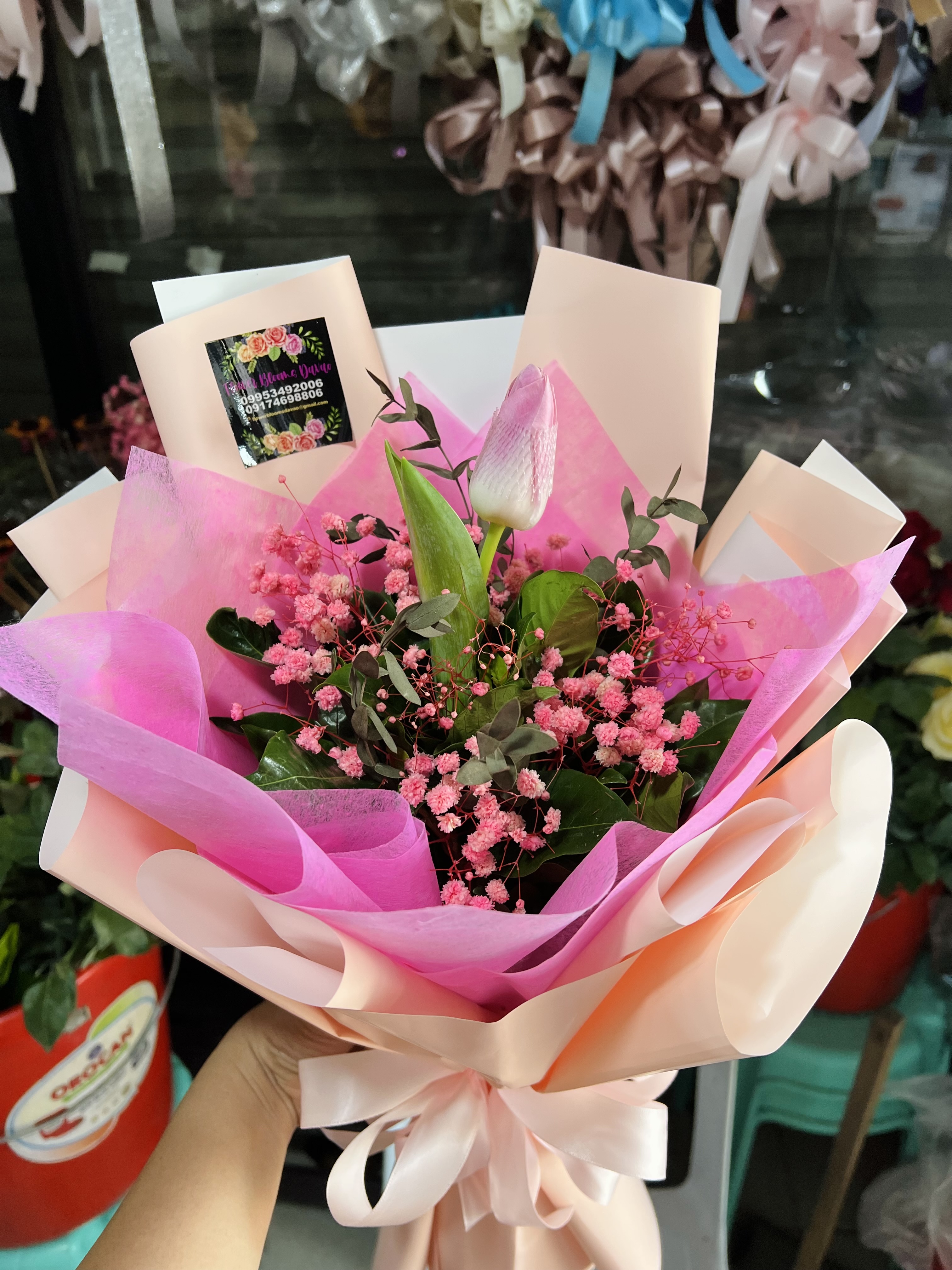Single tulips Bouquet — Design 2