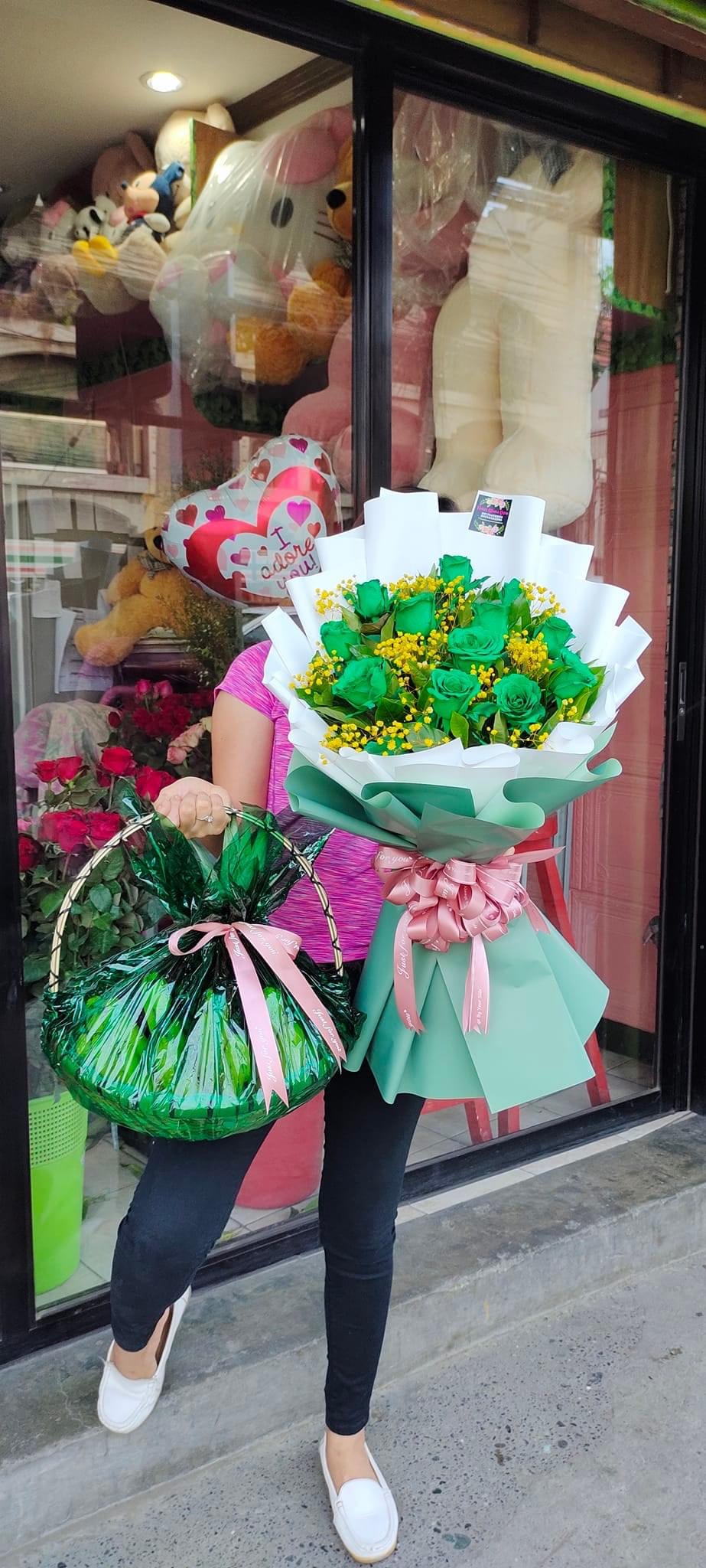 Green flower Bouquet photo 4