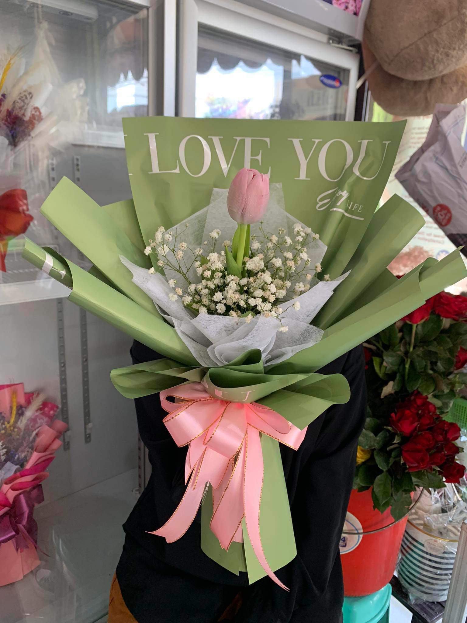 Single tulips Bouquet — Design 4